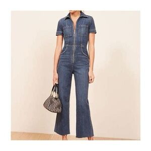Reformation Georgia Denim Women's Denim Jumpsuit